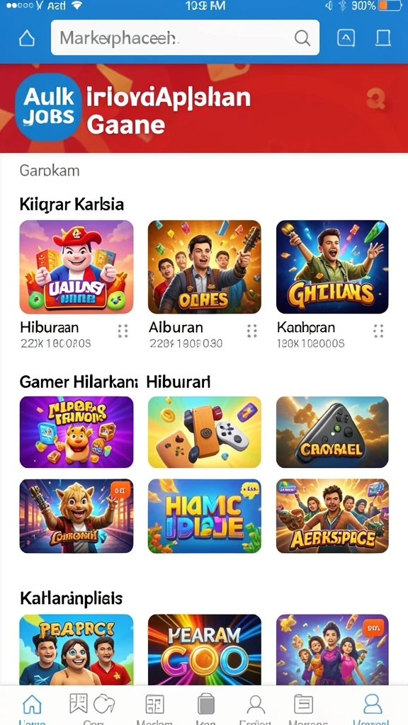 Screenshot mode permainan yang penuh aksi.