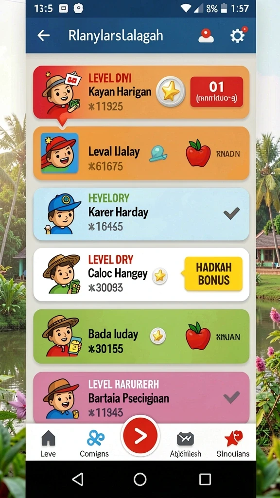 Mode permainan yang bervariasi dan menghibur.