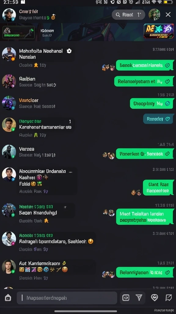Screenshot 2: Menu utama dengan berbagai opsi permainan.