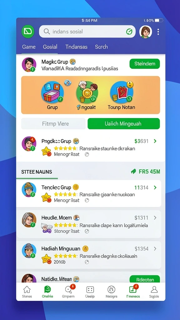 Tampilan antarmuka yang menarik dan mudah dinavigasi.