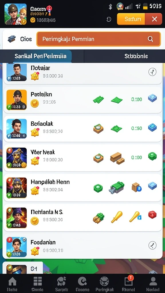 Sistem reward yang menarik untuk pemain.