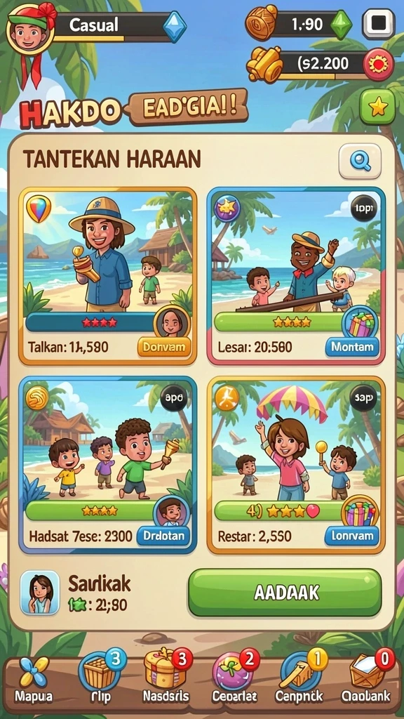 Tampilan antarmuka yang modern dan menarik.