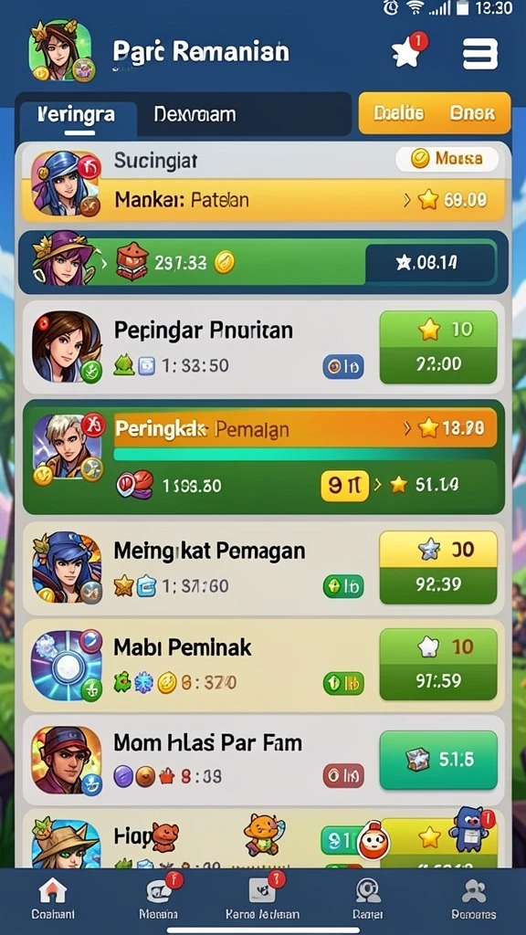 Tangkapan layar menunjukkan grafis indah dari dunia game.
