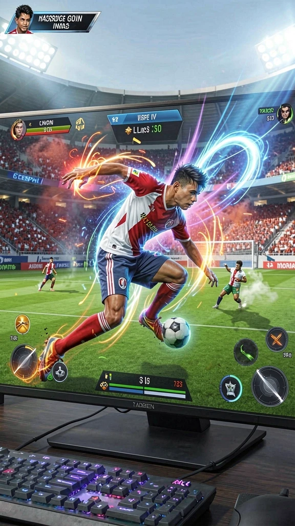 Tangkapan layar menunjukkan karakter yang sedang beraksi di level baru.