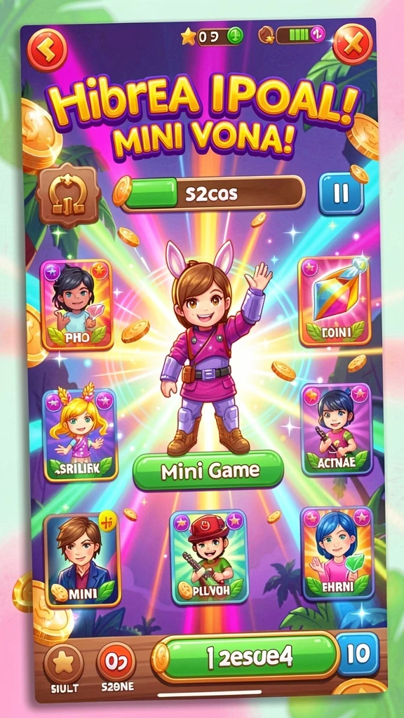 Tampilan permainan slot yang menarik dan berwarna.