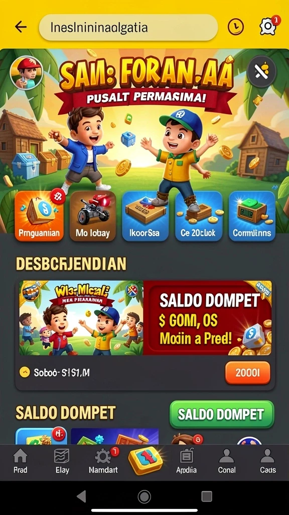 Berbagai karakter unik yang dapat dipilih.