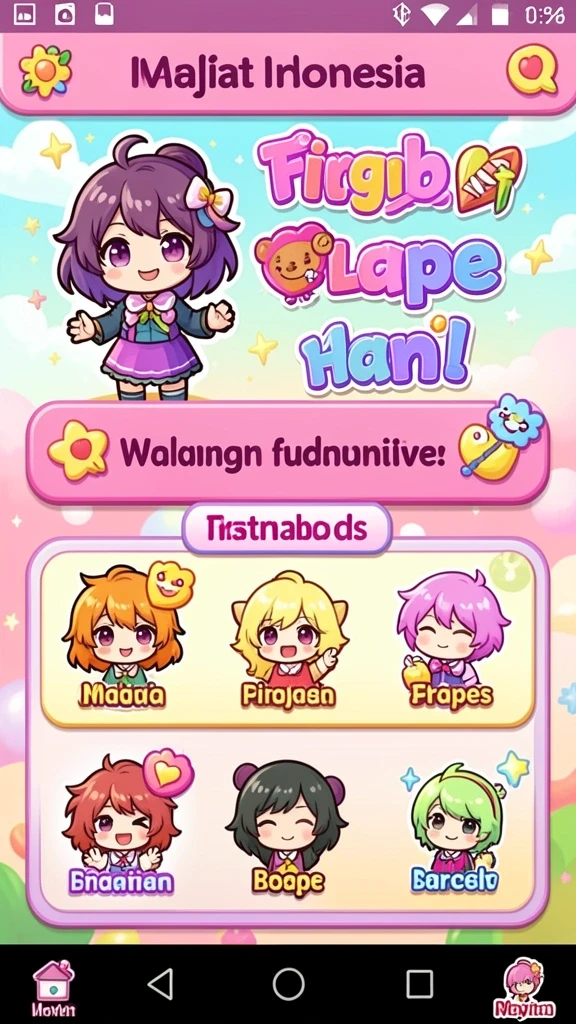 Screenshot menampilkan karakter utama dalam misi seru.