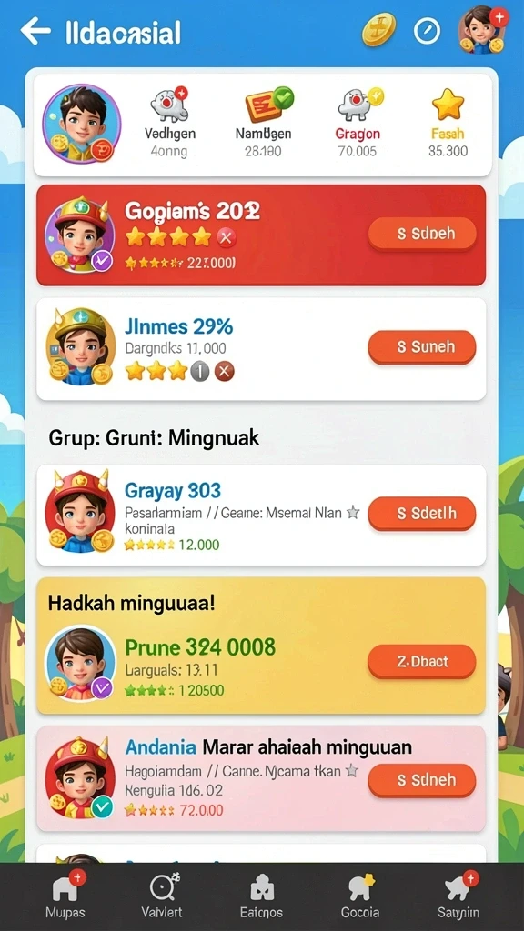 Tampilan antarmuka yang modern dan menarik.