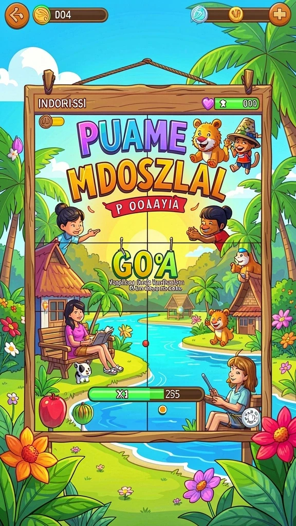 Skrin pertama menunjukkan pertarungan seru dengan musuh.