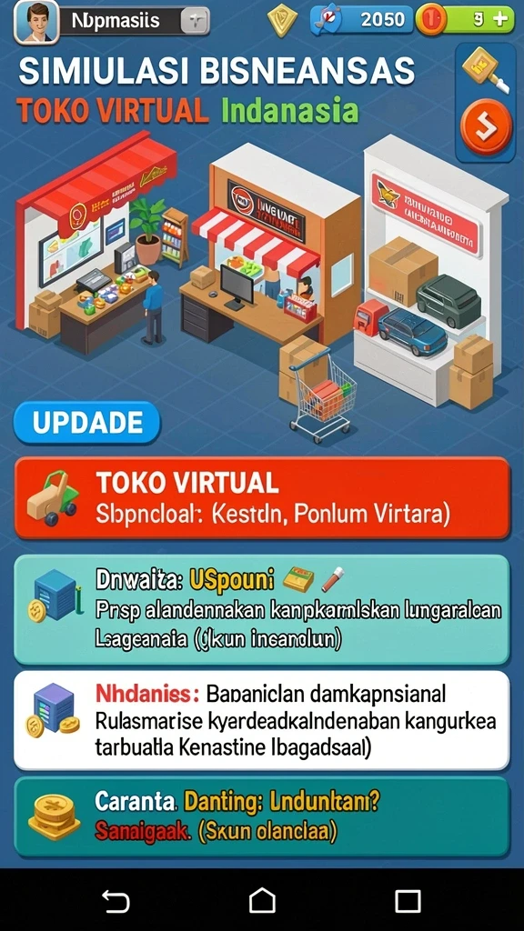 Skrin kedua menampilkan karakter baru yang menarik.
