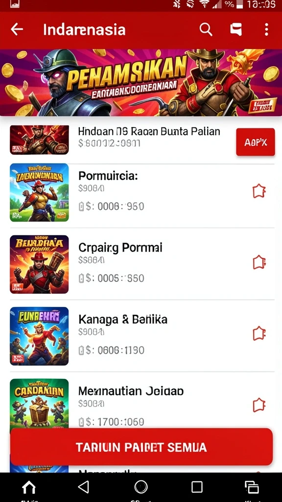 Tampilan awal aplikasi OKWIN yang menarik dan user-friendly.
