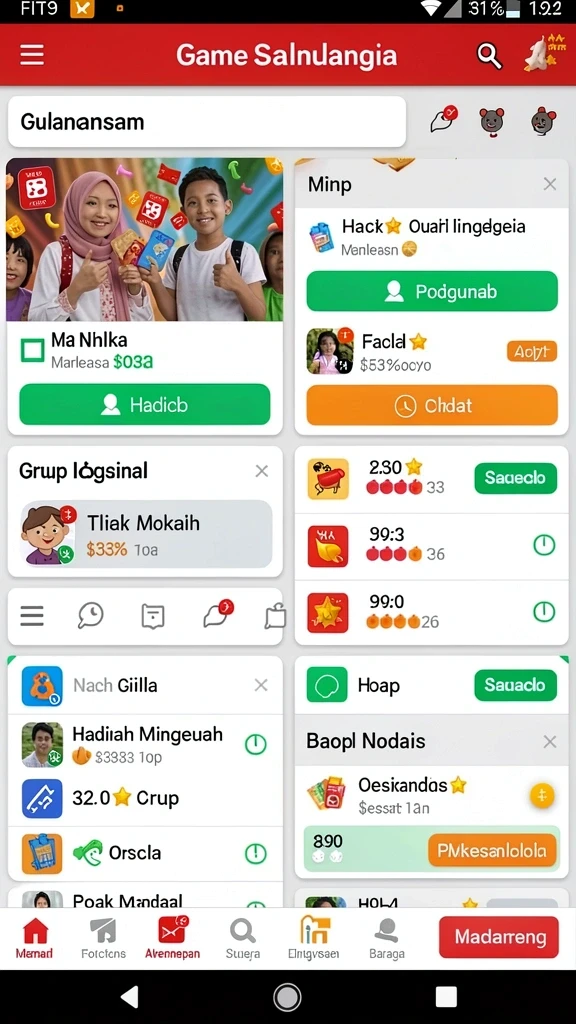Pengalaman multiplayer yang menantang dan seru.