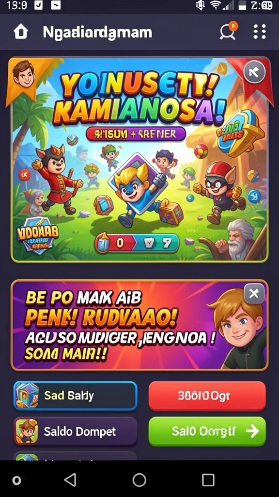 Fitur sosial untuk berinteraksi dengan teman dan pemain lain.