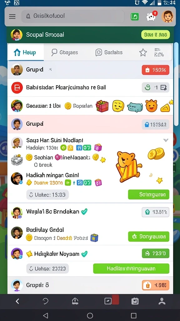 Tampilan antarmuka pengguna yang memukau.