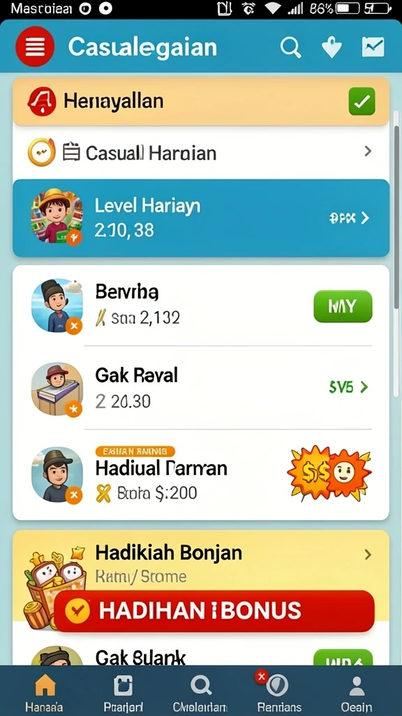 Gameplay seru dengan berbagai rintangan.