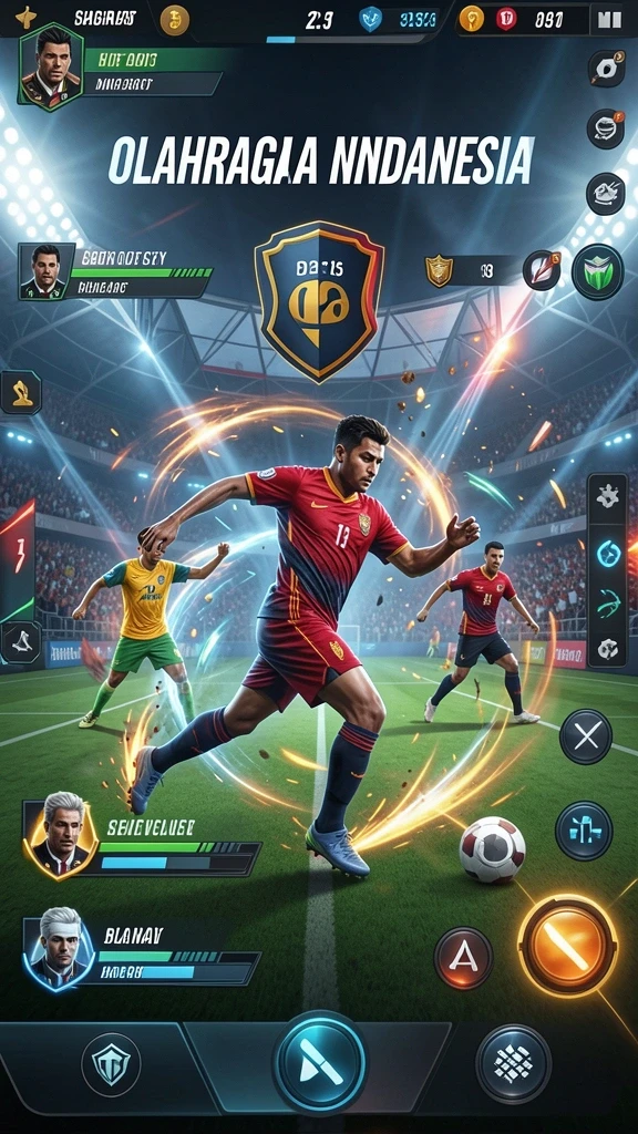 Tampilan awal permainan yang menarik dan futuristik.