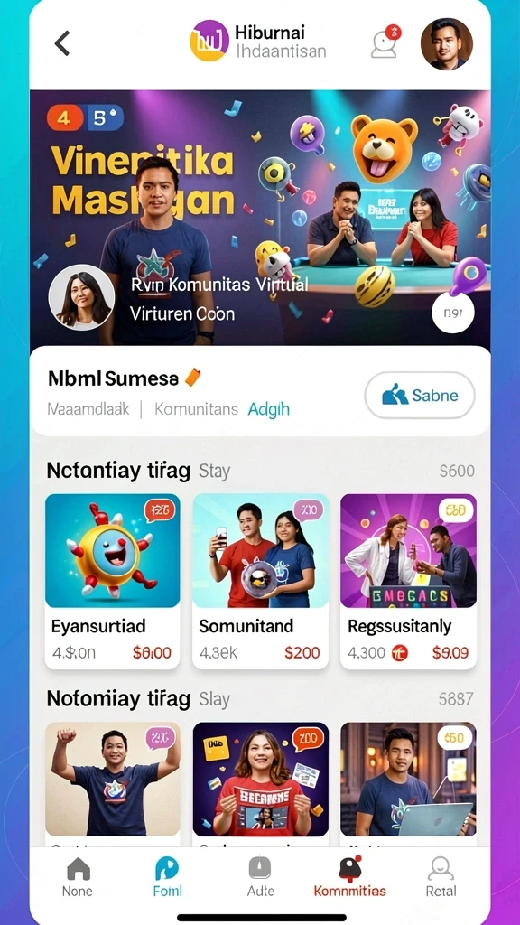 Karakter unik yang dapat dipilih untuk bermain.