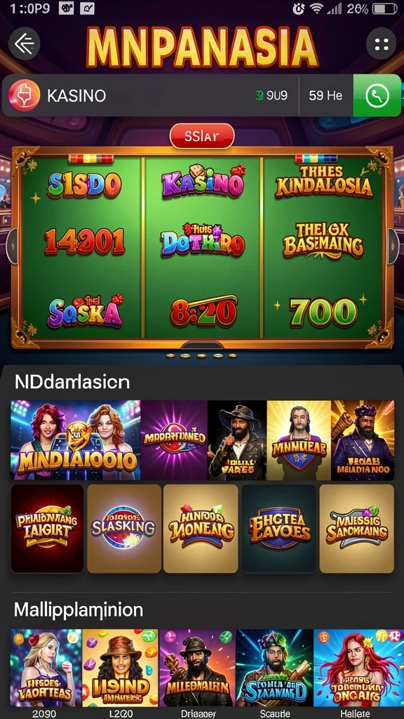 Tampilan menu utama yang menarik dan intuitif.