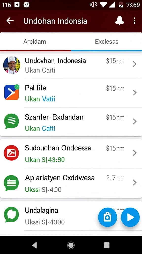 Menu utama yang mudah dinavigasi dan intuitif.