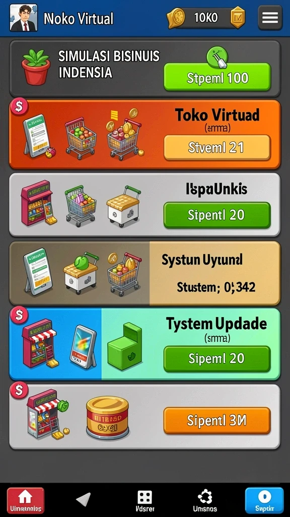 Tampilan utama game yang menarik perhatian.